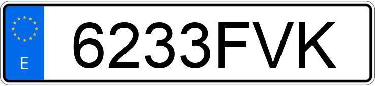 Numer rejestracyjny 6233FVK posiada SAAB 9-3