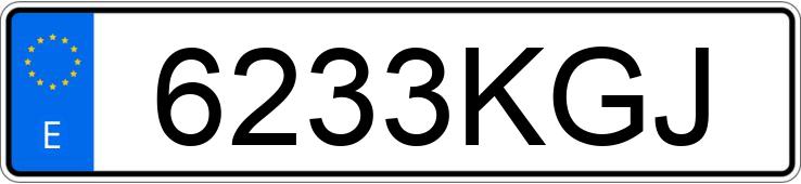 Numer rejestracyjny 6233KGJ posiada RENAULT MEGANE