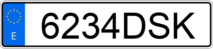 Numer rejestracyjny 6234DSK posiada CITROEN XSARA Numer rejestracyjny 6234DSK posiada CITROEN XSARA