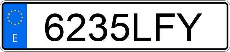 Numer rejestracyjny 6235LFY posiada SKODA KAROQ