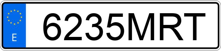 Numer rejestracyjny 6235MRT posiada SEAT ATECA