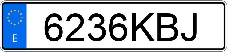 El número de registro 6236KBJ tiene MERCEDES A (176)