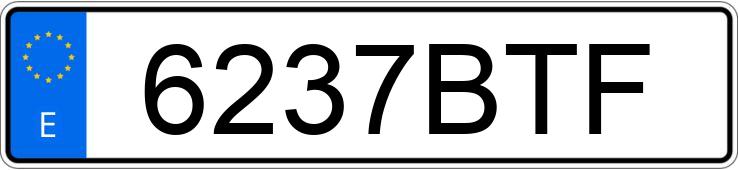 Numer rejestracyjny 6237BTF posiada FIAT DOBLO