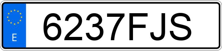 Numer rejestracyjny 6237FJS posiada BMW SERIE 3