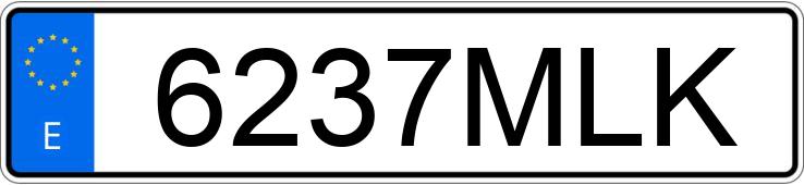 Numer rejestracyjny 6237MLK posiada TESLA MODEL 3