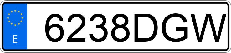 Numer rejestracyjny 6238DGW posiada FORD MONDEO