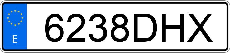 Numer rejestracyjny 6238DHX posiada CITROEN C4