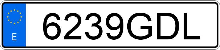 Numer rejestracyjny 6239GDL posiada AUDI A3 SPORTBACK Numer rejestracyjny 6239GDL posiada AUDI A3 SPORTBACK