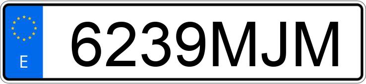 Numer rejestracyjny 6239MJM posiada SEAT IBIZA