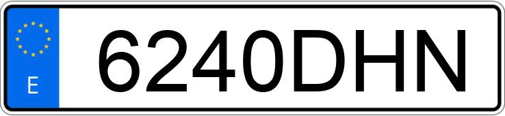 Numer rejestracyjny 6240DHN posiada BMW SERIE 3