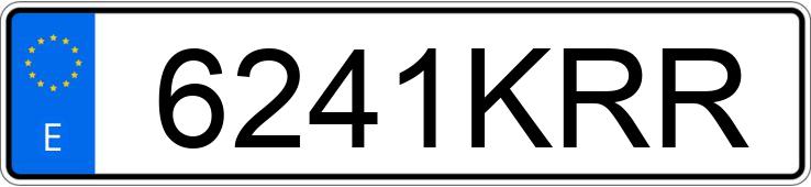 Numer rejestracyjny 6241KRR posiada AUDI A1 SPORTBACK