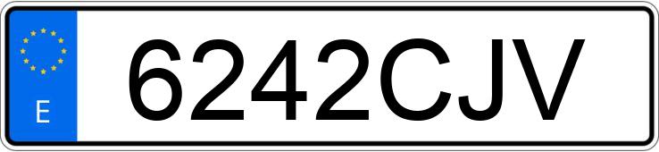 Numer rejestracyjny 6242CJV posiada AUDI A2