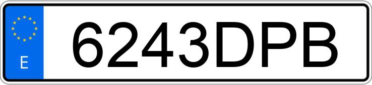 Numer rejestracyjny 6243DPB posiada AUDI A4