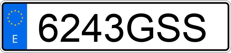 Numer rejestracyjny 6243GSS posiada VOLKSWAGEN PASSAT