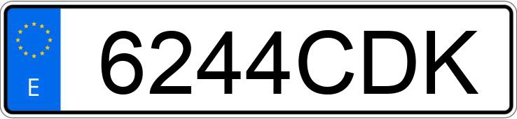 Numer rejestracyjny 6244CDK posiada SEAT IBIZA SPORT 1.4 16V 75 Numer rejestracyjny 6244CDK posiada SEAT IBIZA SPORT 1.4 16V 75