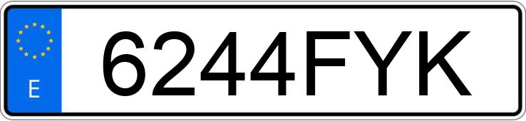 Numer rejestracyjny 6244FYK posiada CITROEN C4