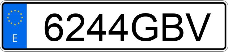 Numer rejestracyjny 6244GBV posiada BMW SERIE 3