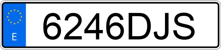 Numer rejestracyjny 6246DJS posiada SEAT IBIZA