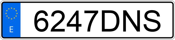 Numer rejestracyjny 6247DNS posiada VOLKSWAGEN GOLF