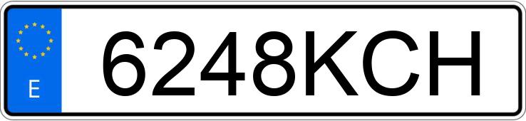 Numer rejestracyjny 6248KCH posiada BMW SERIE 3