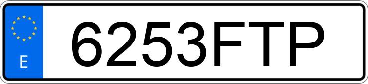 Numer rejestracyjny 6253FTP posiada SEAT LEON