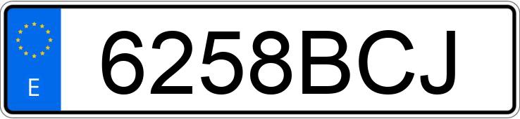 Numer rejestracyjny 6258BCJ posiada CITROEN SAXO