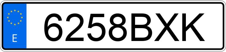 Numer rejestracyjny 6258BXK posiada MAZDA 323