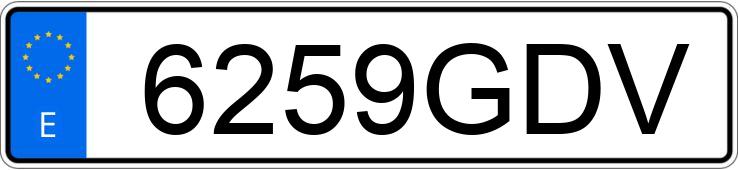 Numer rejestracyjny 6259GDV posiada HONDA CR-V