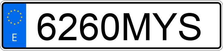 Numer rejestracyjny 6260MYS posiada VOLKSWAGEN GOLF Numer rejestracyjny 6260MYS posiada VOLKSWAGEN GOLF