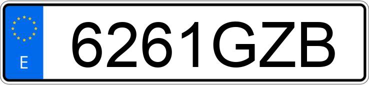 Numer rejestracyjny 6261GZB posiada KAWASAKI GTR