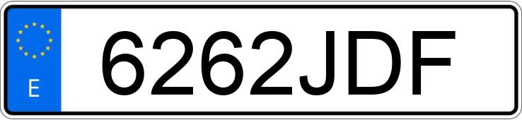 Numer rejestracyjny 6262JDF posiada FIAT 500 Numer rejestracyjny 6262JDF posiada FIAT 500