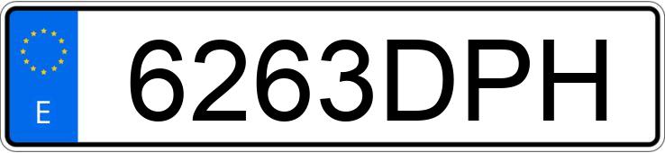 Numer rejestracyjny 6263DPH posiada BMW SERIE 1