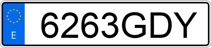 Numer rejestracyjny 6263GDY posiada AUDI A5