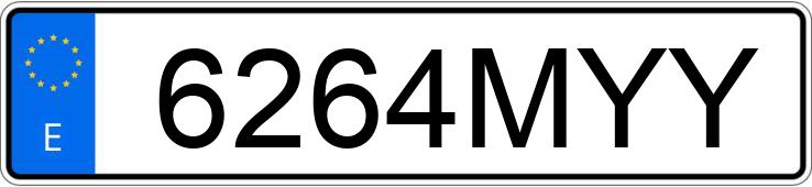 Numer rejestracyjny 6264MYY posiada SEAT IBIZA