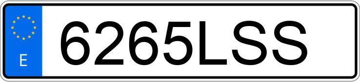 Numer rejestracyjny 6265LSS posiada NISSAN QASHQAI