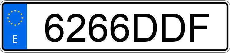 Numer rejestracyjny 6266DDF posiada CITROEN XSARA