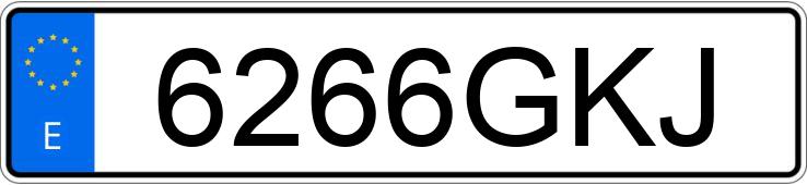 Numer rejestracyjny 6266GKJ posiada AUDI A3 Numer rejestracyjny 6266GKJ posiada AUDI A3