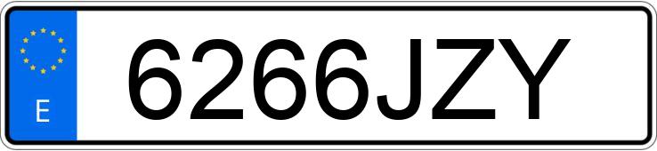 Numer rejestracyjny 6266JZY posiada AUDI A3 SPORTBACK Numer rejestracyjny 6266JZY posiada AUDI A3 SPORTBACK