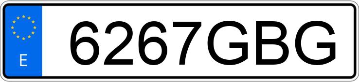 Numer rejestracyjny 6267GBG posiada MAZDA MAZDA5