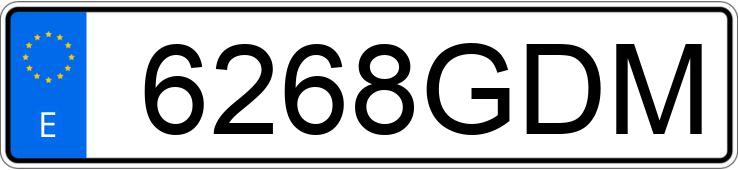 Numer rejestracyjny 6268GDM posiada MERCEDES C (204)