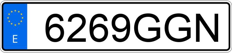 Numer rejestracyjny 6269GGN posiada VOLKSWAGEN PASSAT