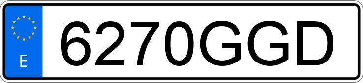 Numer rejestracyjny 6270GGD posiada PORSCHE 911