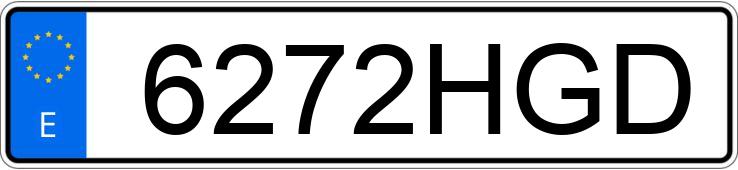 Numer rejestracyjny 6272HGD posiada AUDI A1