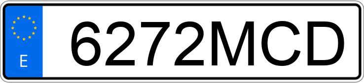Numer rejestracyjny 6272MCD posiada RENAULT MEGANE COUPE