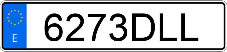 Numer rejestracyjny 6273DLL posiada BMW SERIE 3