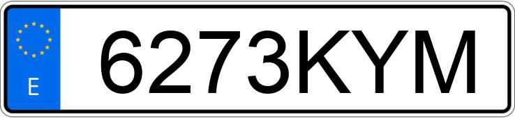 Numer rejestracyjny 6273KYM posiada VOLKSWAGEN GOLF