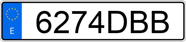 Numer rejestracyjny 6274DBB posiada SEAT LEON