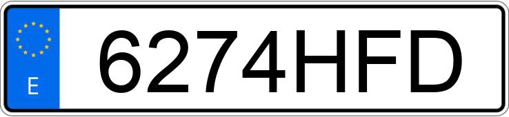 Numer rejestracyjny 6274HFD posiada OPEL INSIGNIA