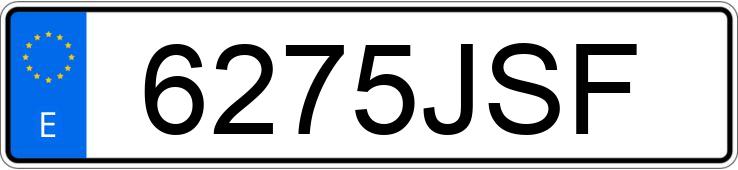 Numer rejestracyjny 6275JSF posiada VOLKSWAGEN GOLF SPORTSVAN