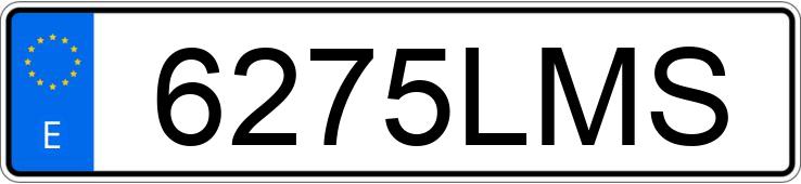 Numer rejestracyjny 6275LMS posiada AUDI Q3 SPORTBACK